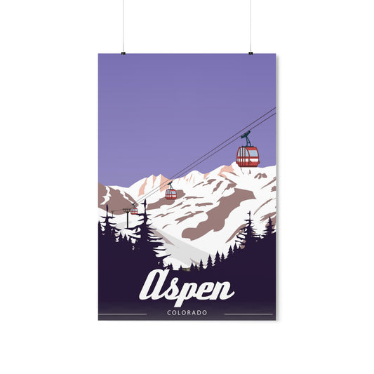Aspen Colorado Premium Matte Vintage Poster