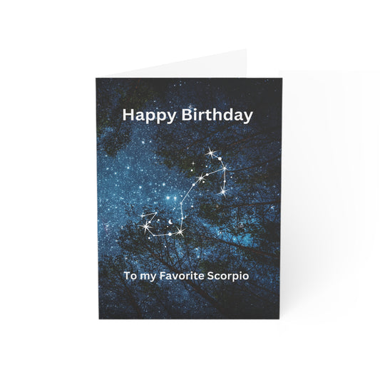 Scorpio Birthday Card