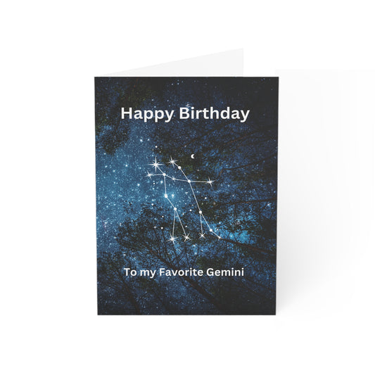 Gemini Birthday Card